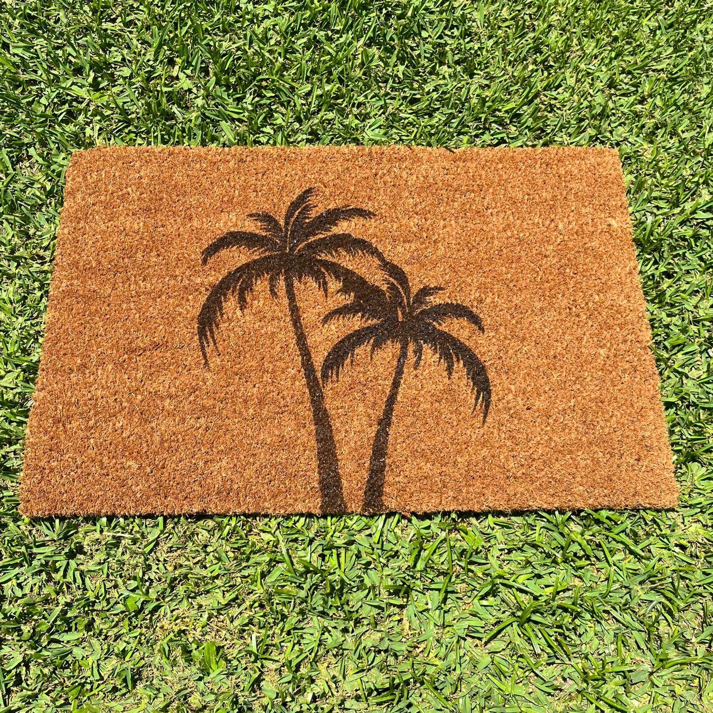 Doormat palm tree design