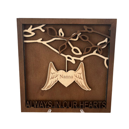 Personalised memorial plaque