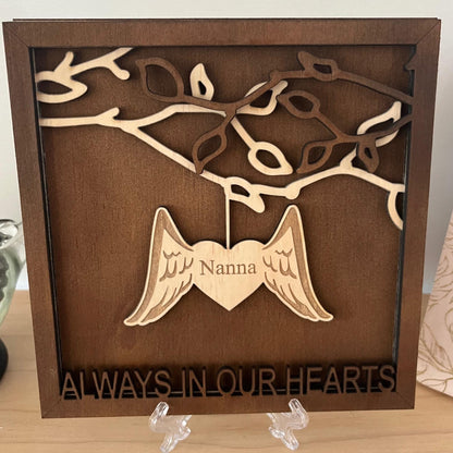 Personalised memorial plaque