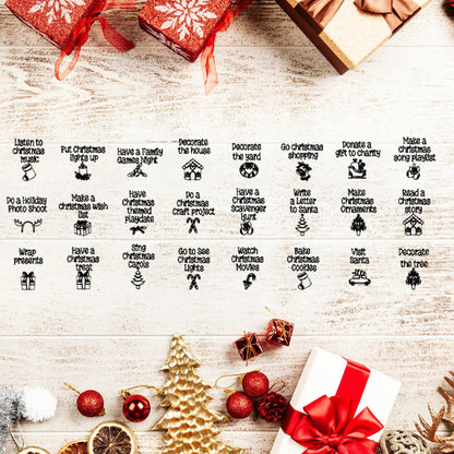 Christmas advent calendar tokens -