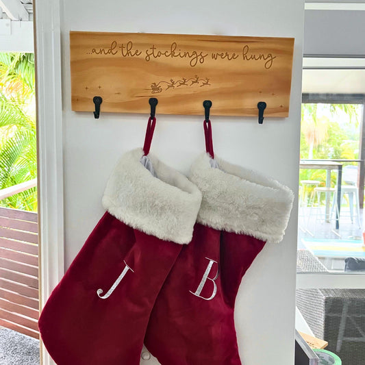 Christmas stocking hanger