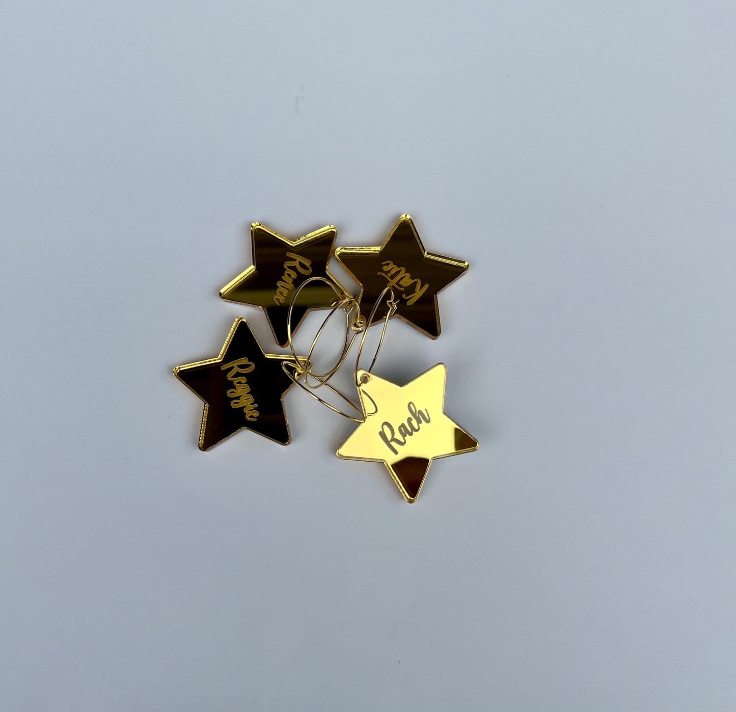 Personalised Star Wine Charms