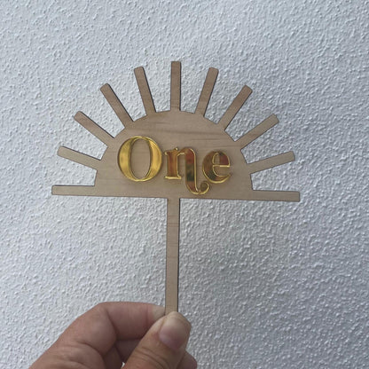 Cake topper Sun design