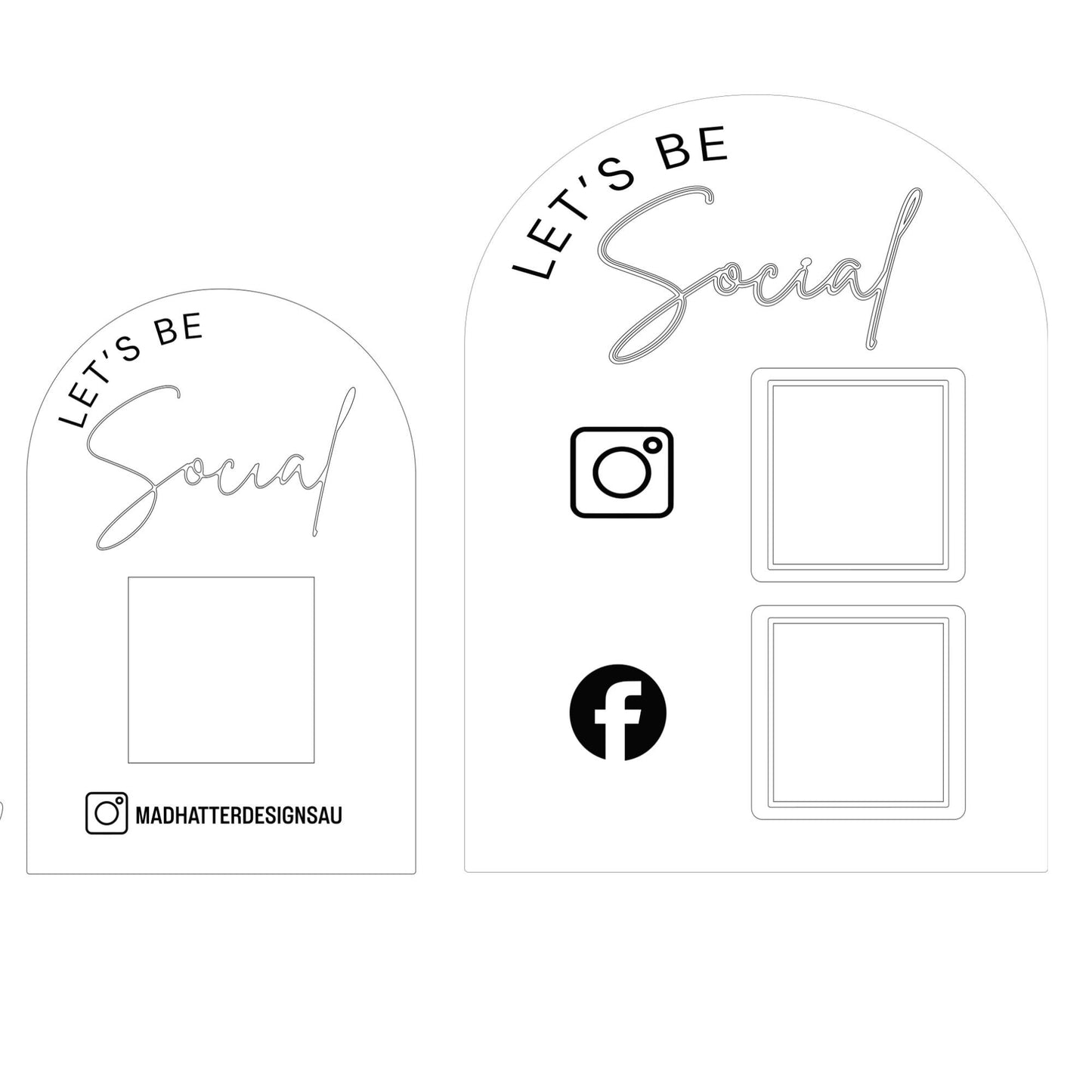 Custom QR social media sign