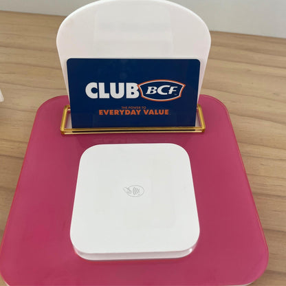 Custom social media QR code stand
