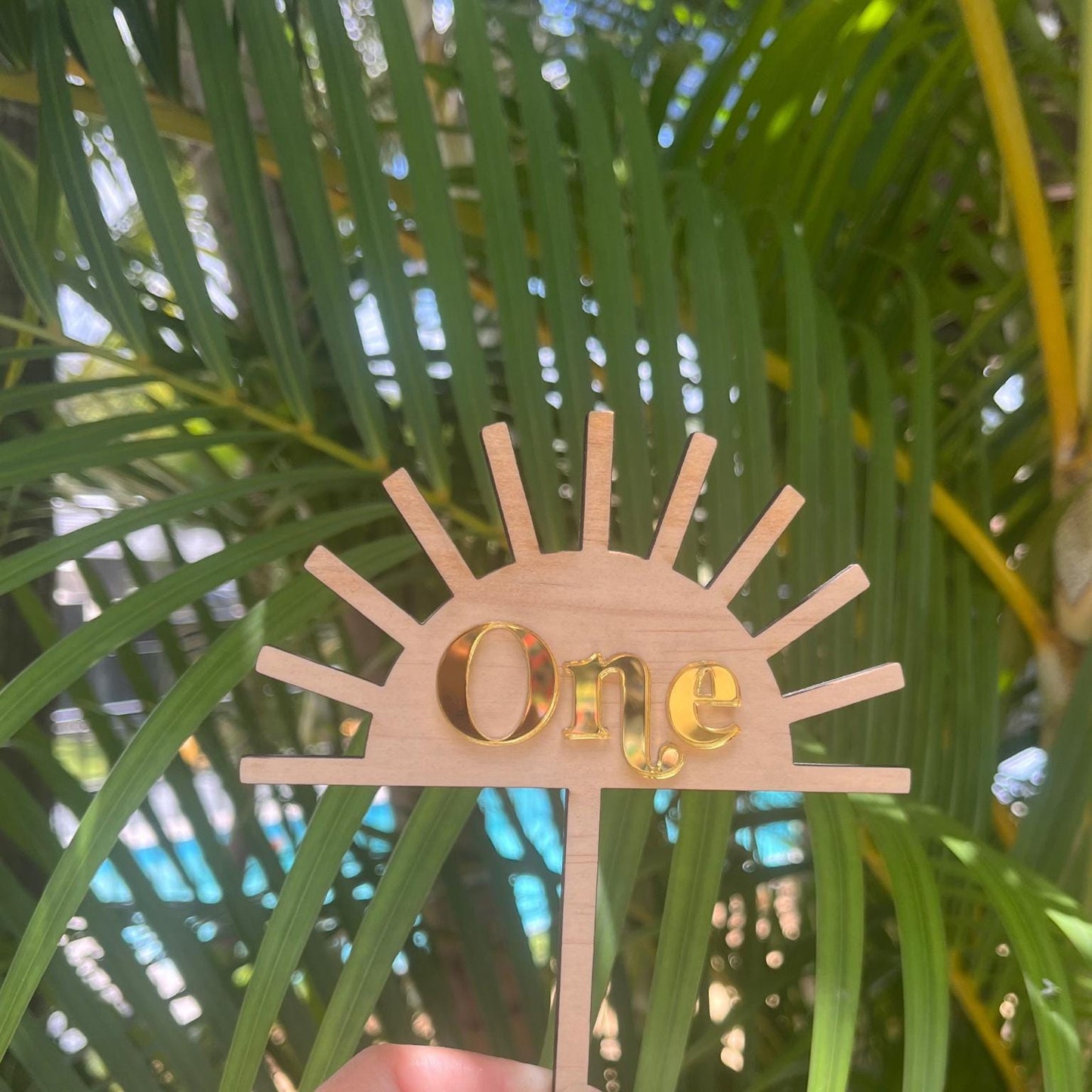 Cake topper Sun design