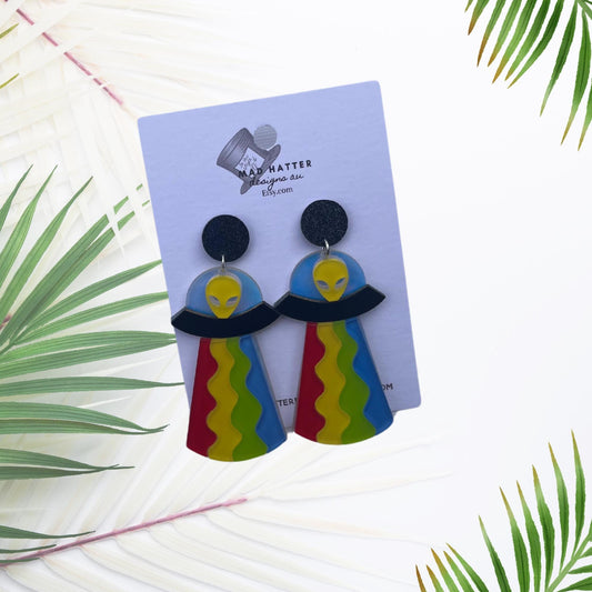 UFO earrings