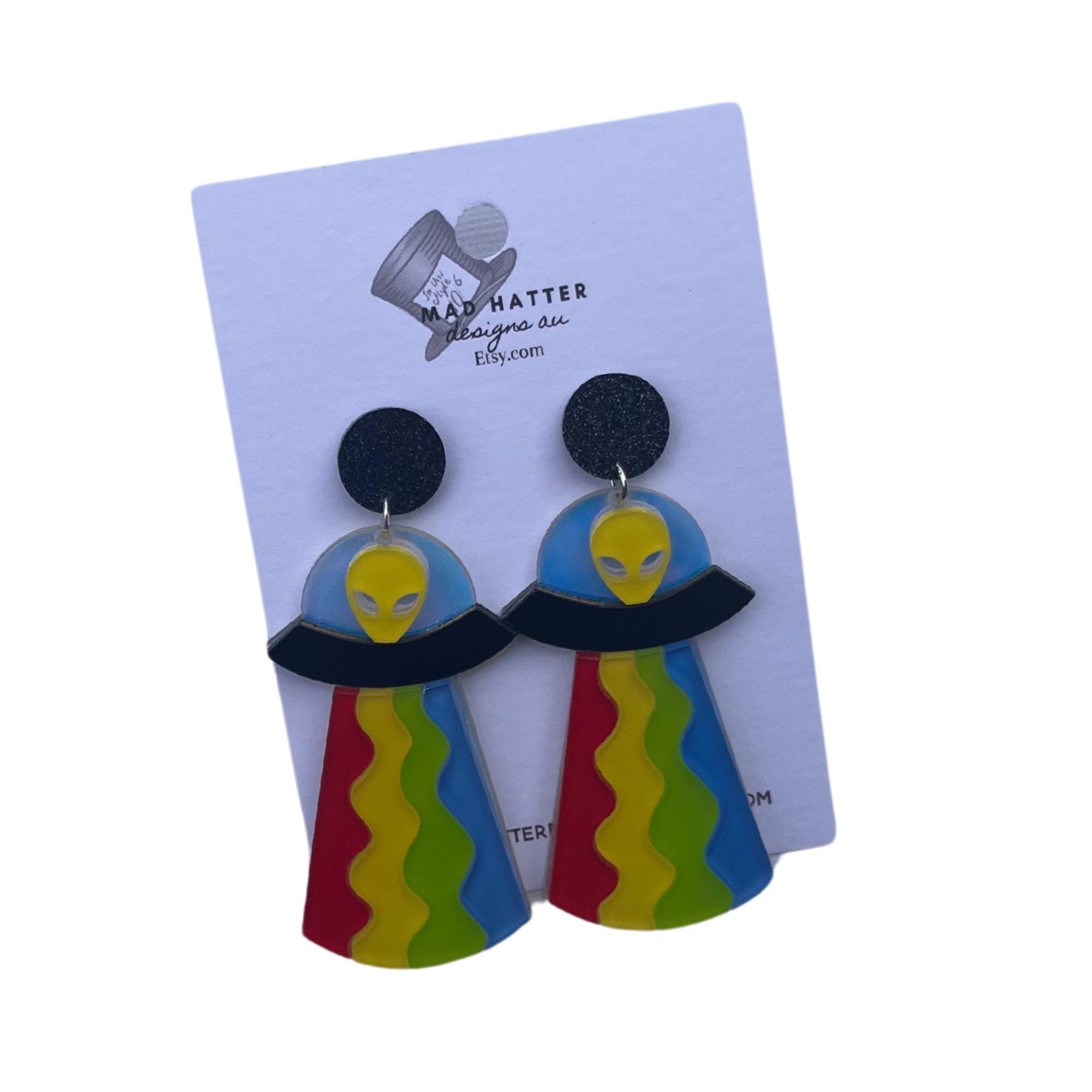 UFO earrings