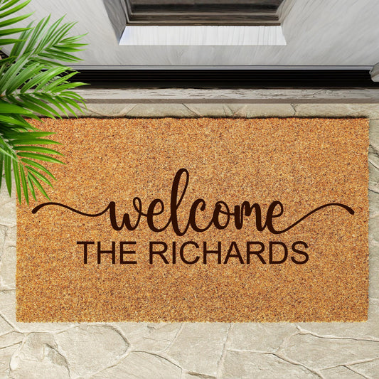 Doormat Welcome with Name