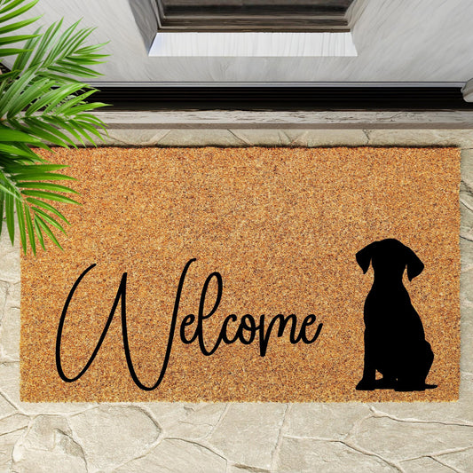 Doormat with dog design