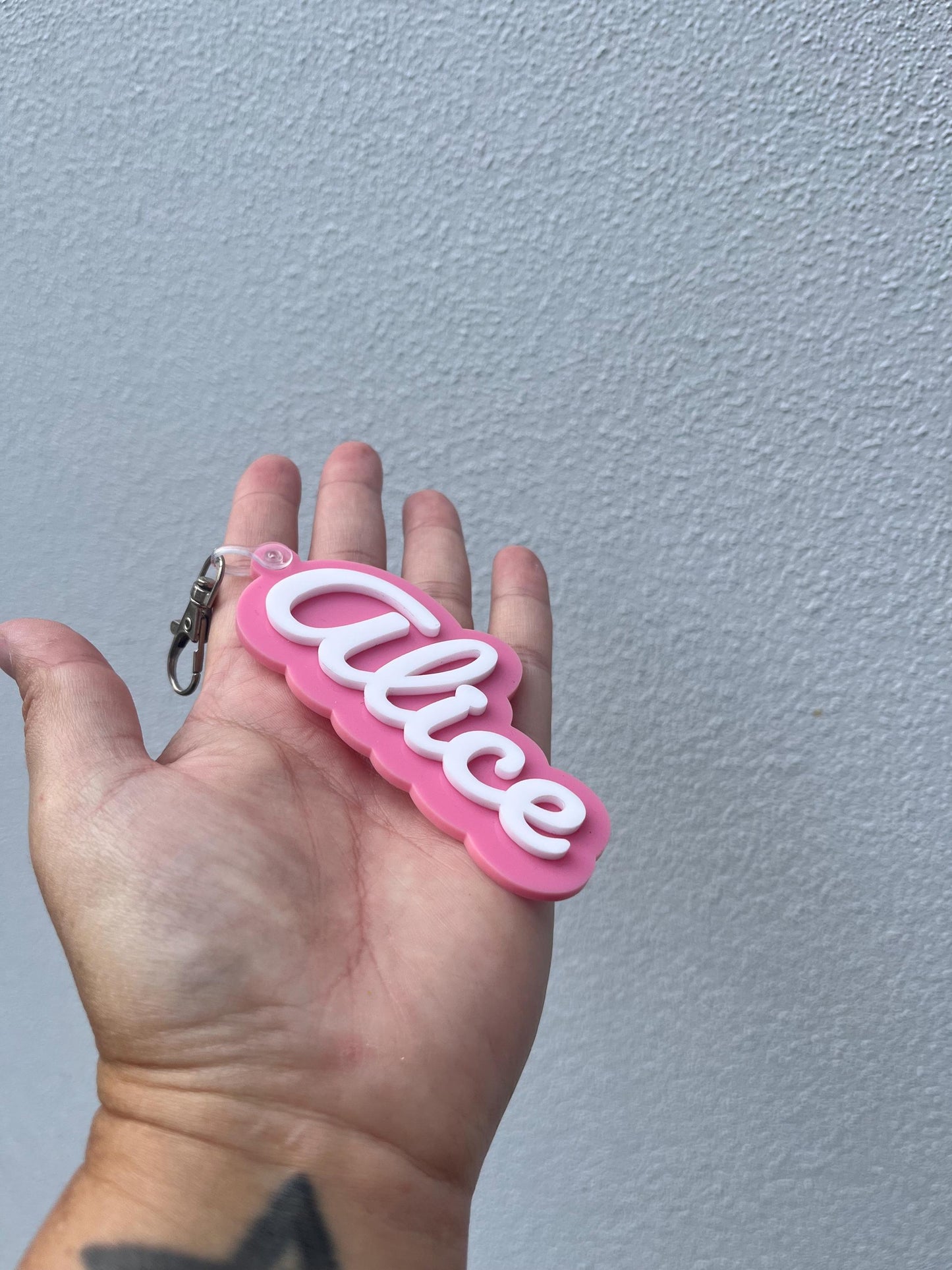 personalised Name keyring