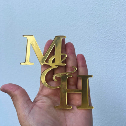 Cake Charm - Custom Initials Cake Topper