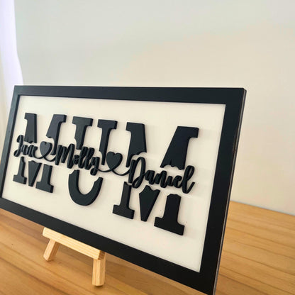 Personalised MUM Wall Art Sign