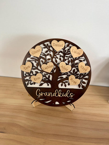 Personalised wooden Family Tree