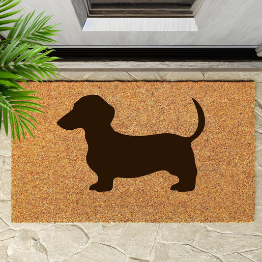 Doormat with Sausage dog design