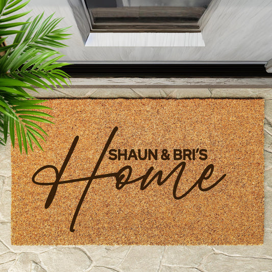 Personalised Name with Home Print Doormat