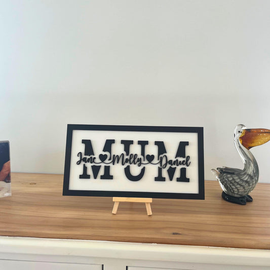 Personalised MUM Wall Art Sign
